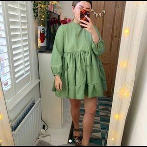 By Megan Crosby pistachio dress